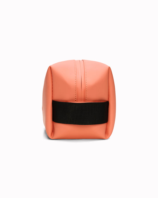 The small unisex wash bag by Rains features one main compartment with inside sleeve pockets and is large enough to fit one’s essential toiletries.