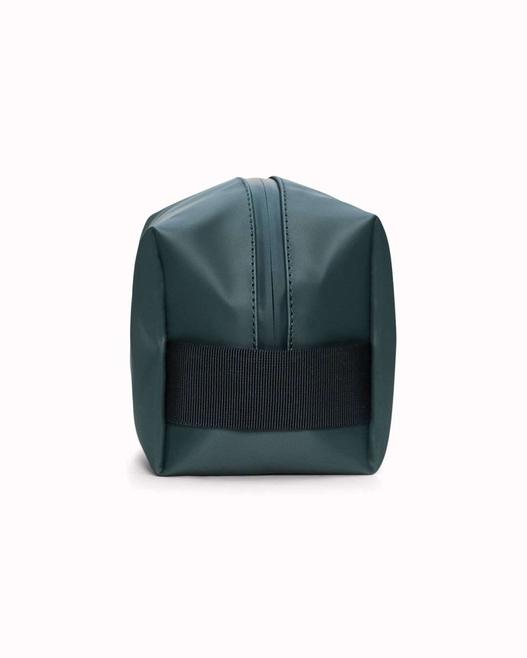 The small unisex wash bag by Rains features one main compartment with inside sleeve pockets and is large enough to fit one’s essential toiletries.