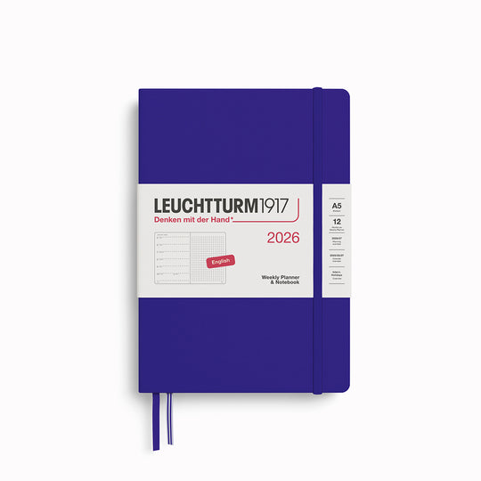 Medium Weekly Planner+Notebook | 2026 | Hardcover | A5 Dotted