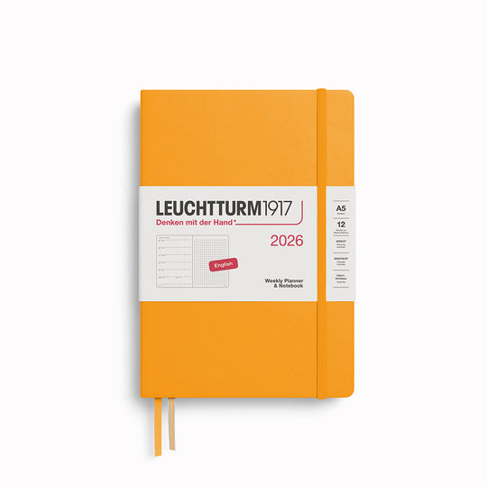 Medium Weekly Planner+Notebook | 2026 | Hardcover | A5 Dotted