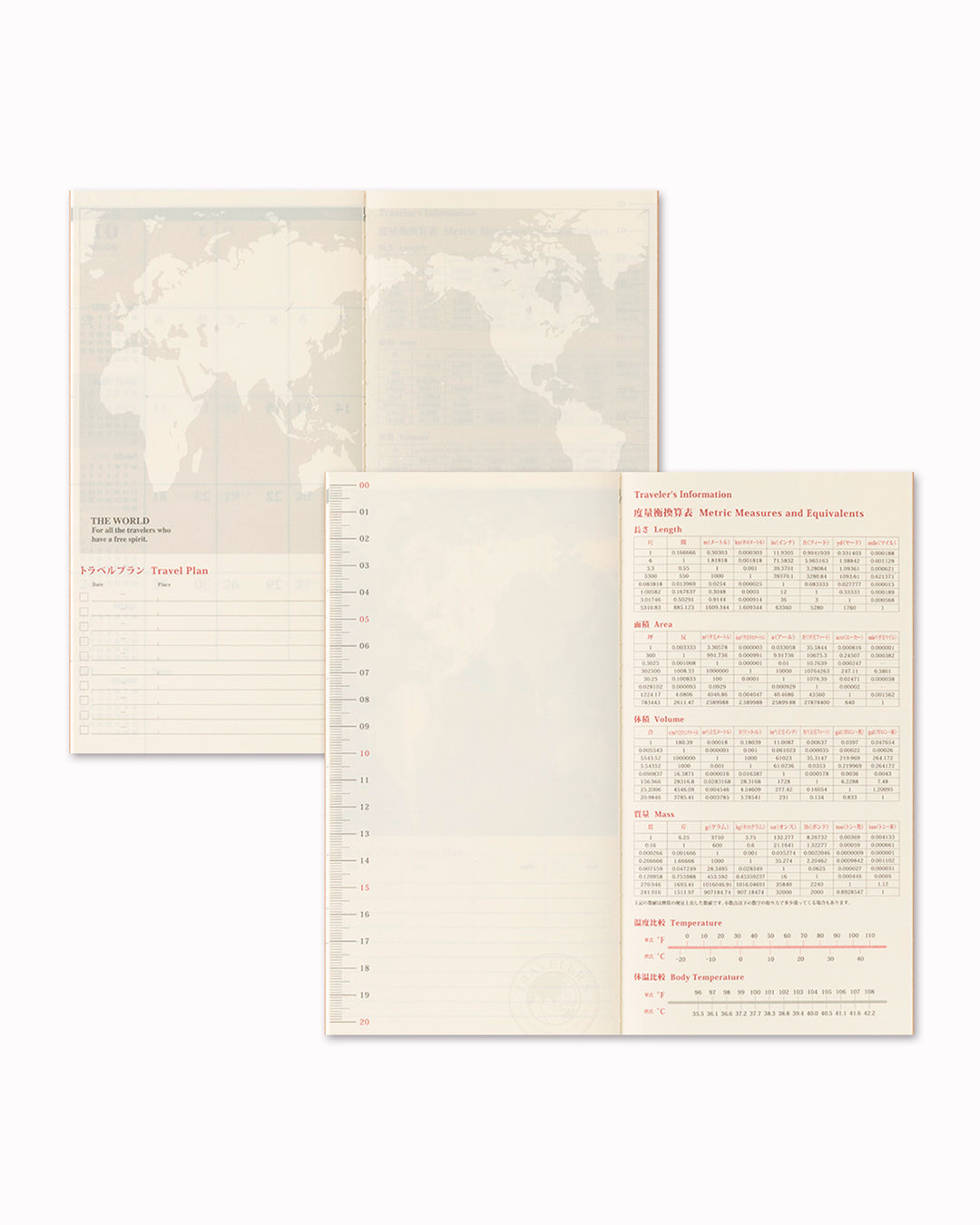 A 2027 Diary refill for the Iconic Traveler's notebook cover with Bonus Sticker Set.