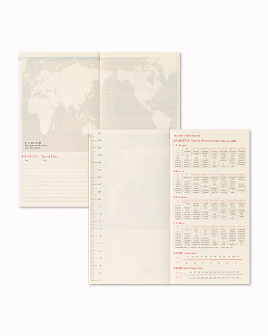 A 2027 Diary refill for the Iconic Traveler's notebook cover with Bonus Sticker Set.