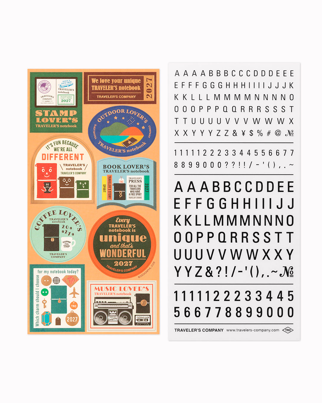 The 2027 version features a design with a theme of “Every TRAVELER'S notebook is unique and that's wonderful.”.