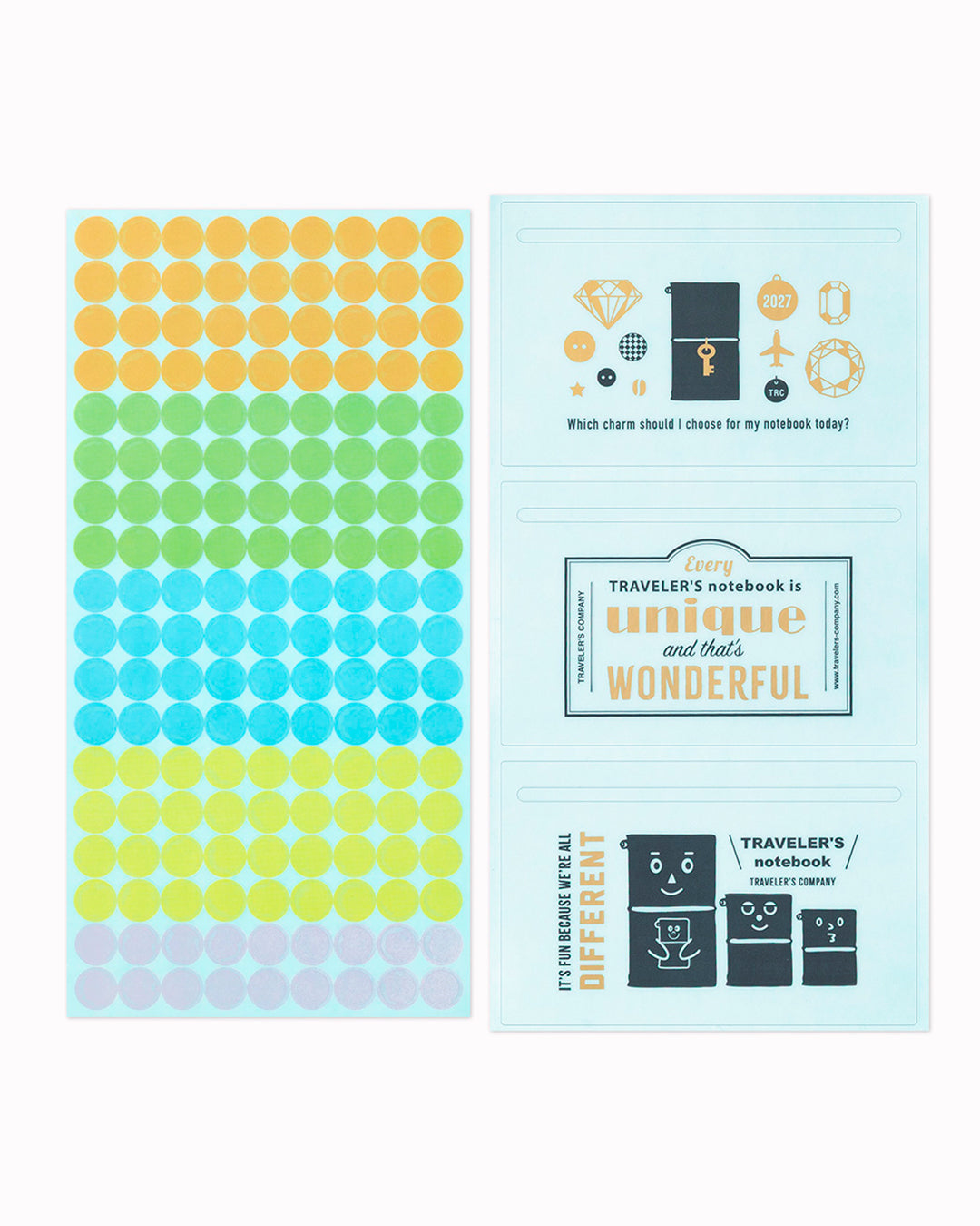 The 2027 version features a design with a theme of “Every TRAVELER'S notebook is unique and that's wonderful.”.
