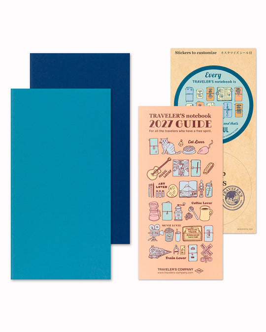 A single notebook covers worth six months. This set includes 2 pcs.