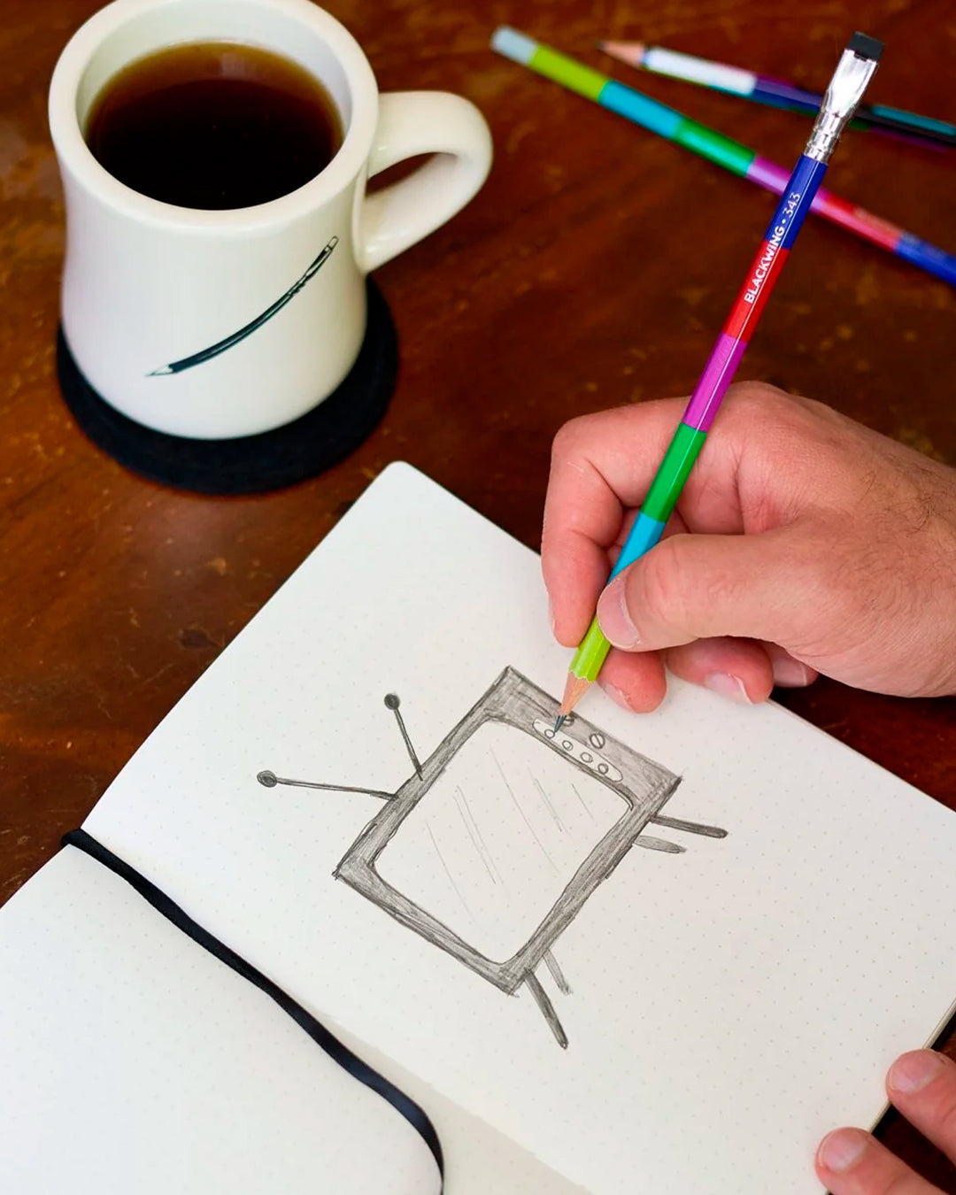 The Blackwing 343 Collection is a tribute to broadcast television and its impact on our collective culture.