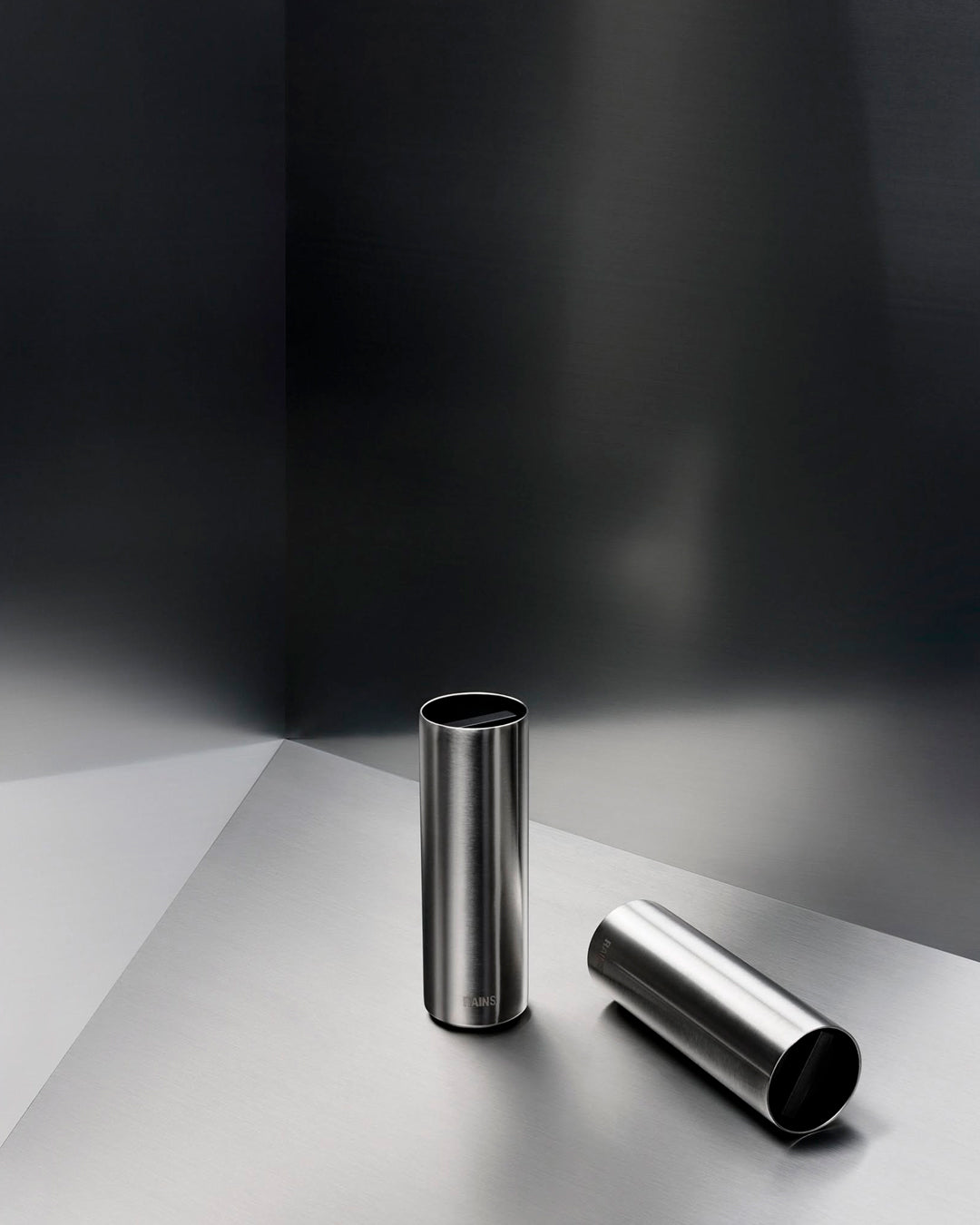 A pared-back insulated flask designed to sit alongside Rains’ everyday carry collection.