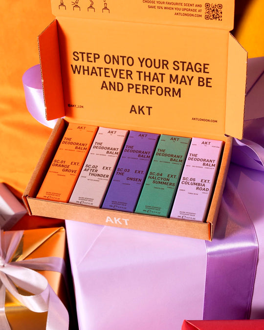 Discovery Set brings together five signature Deodorant Balms in miniature 5ml tubes.