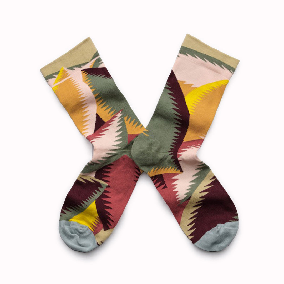 Abstract Natural | Egyptian Cotton Socks