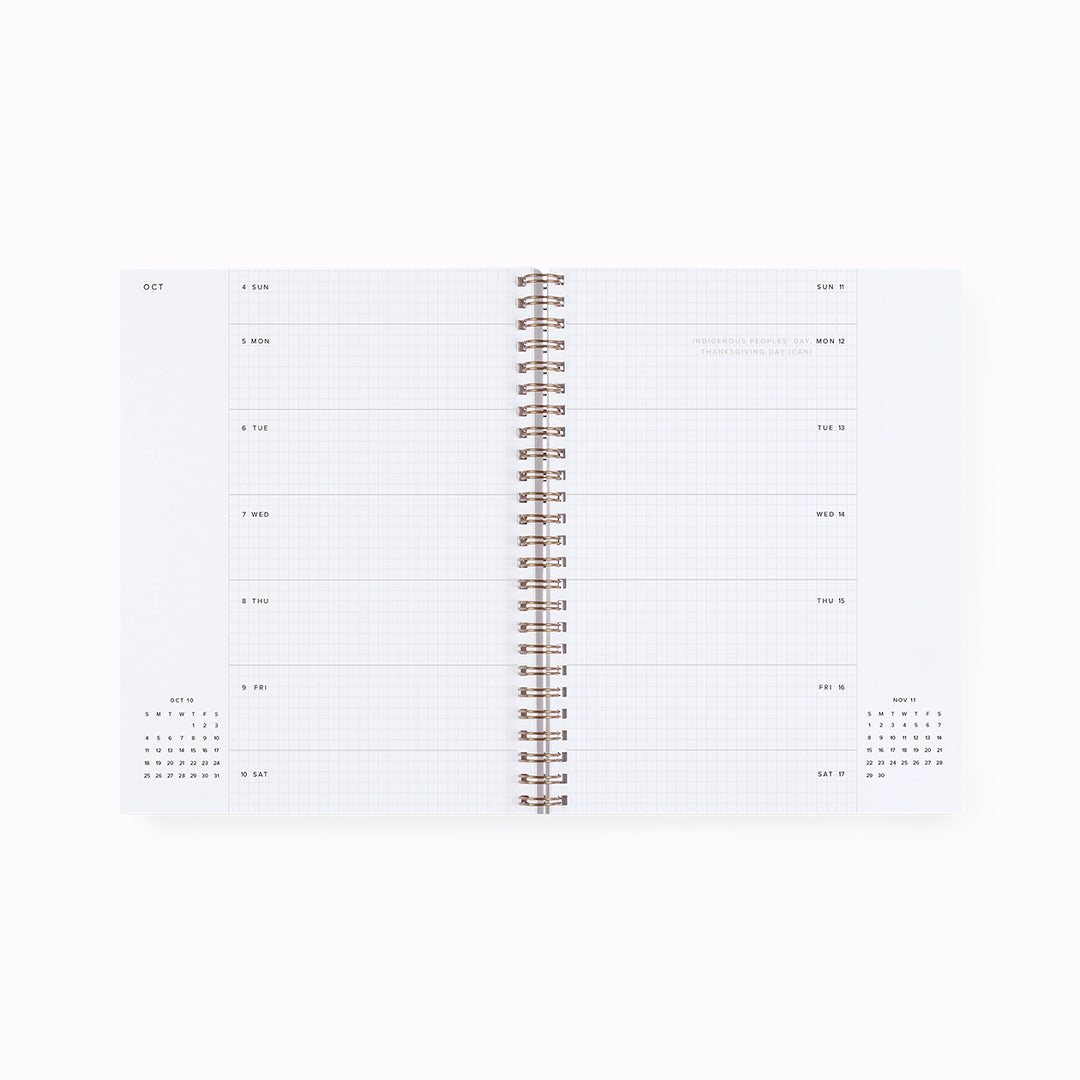Academic Weekly Grid Planner | Aug 2026- Dec 2027 - 17 month | A5