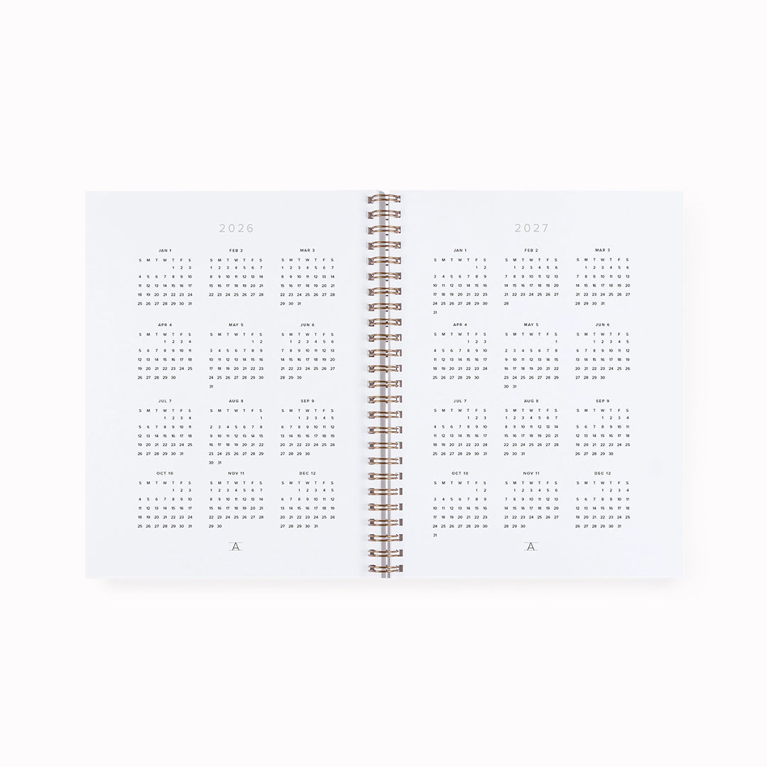 Academic Weekly Grid Planner | Aug 2026- Dec 2027 - 17 month | A5