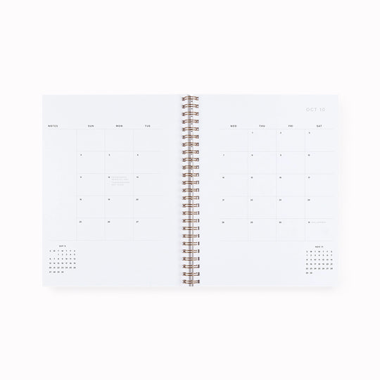 Academic Weekly Grid Planner | Aug 2026- Dec 2027 - 17 month | A5