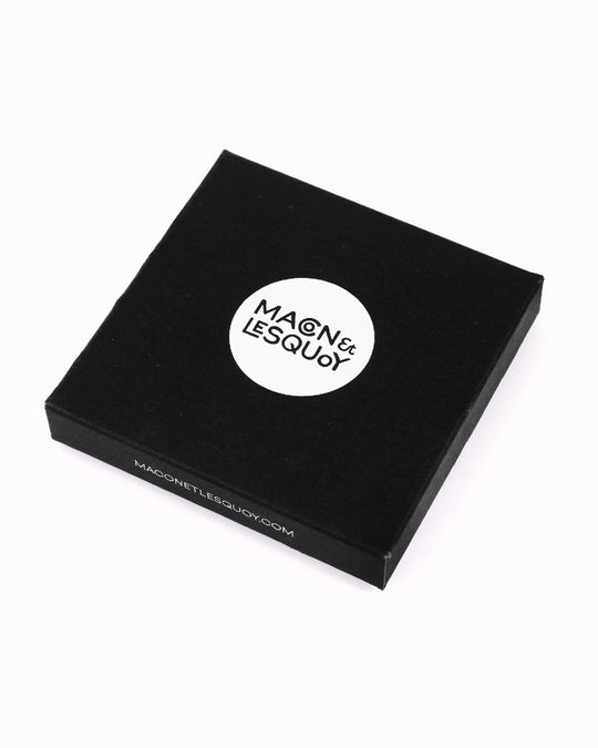 Hand embroidered decorative lapel pin by Paris based Macon et Lesquoy - personalise your favourite garments to define your individual style.
