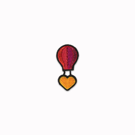 Make a statement with this beautiful Airship Heart hand embroidered decorative lapel pin by Paris based Macon et Lesquoy - personalise your favourite garments to define your individual style.