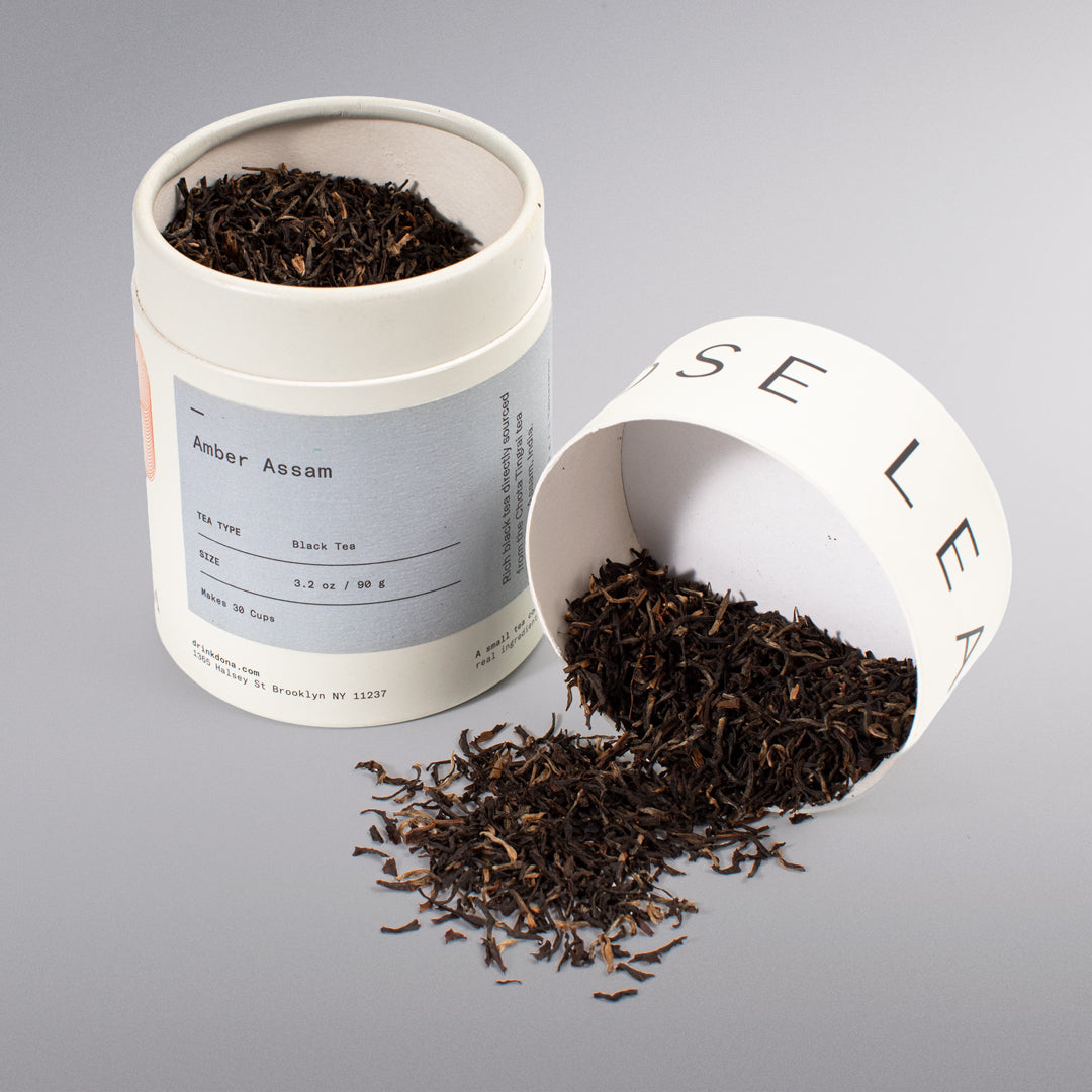 Amber Assam Loose Leaf Black Tea is a single-origin Indian tea sourced from the Chota Tingrai estate in Assam