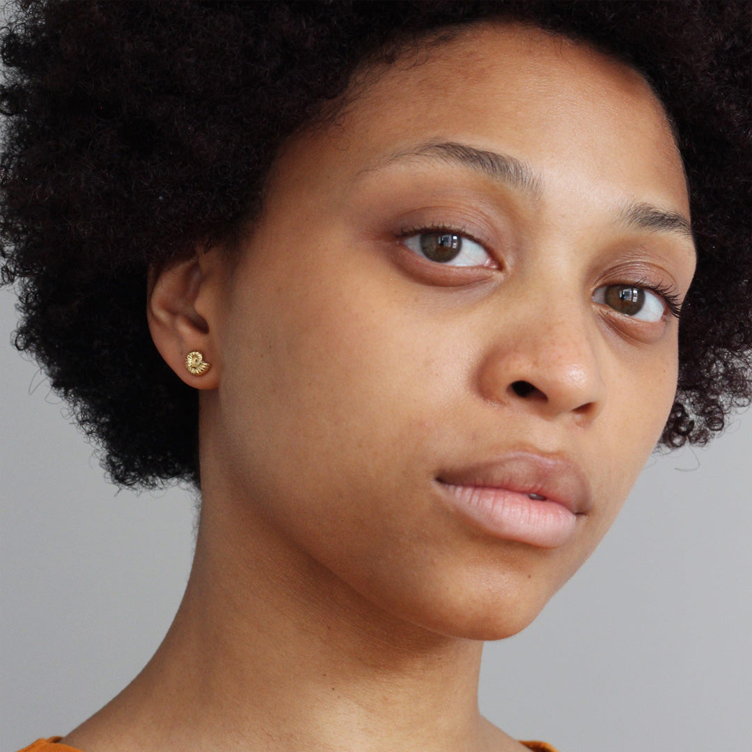 Ammonite Earrings are from the Natural History collection by Alex Monroe, an homage to history