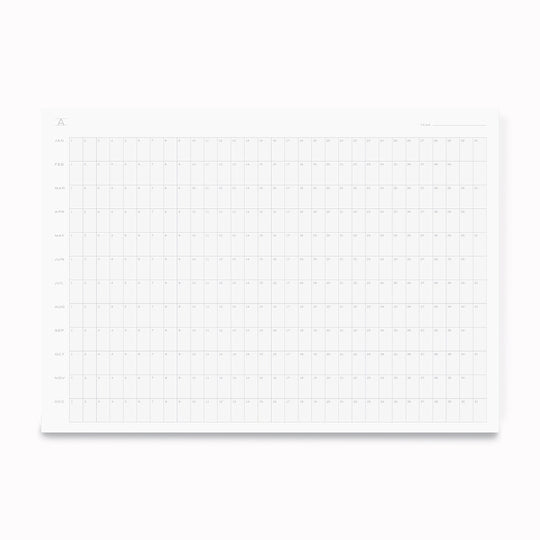Annual Planning Wall Calendar | Undated