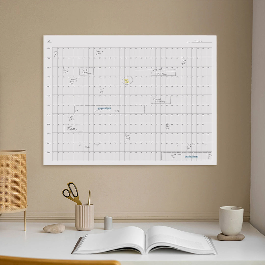 Annual Planning Wall Calendar | Undated