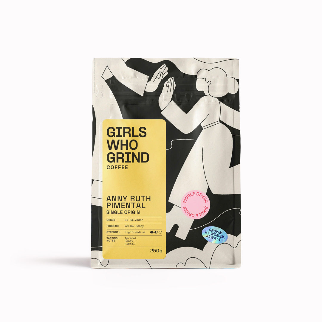 Girls Who Grind Coffee have been lucky to be able to import these special beans.

Delicious enjoyed with or without milk.