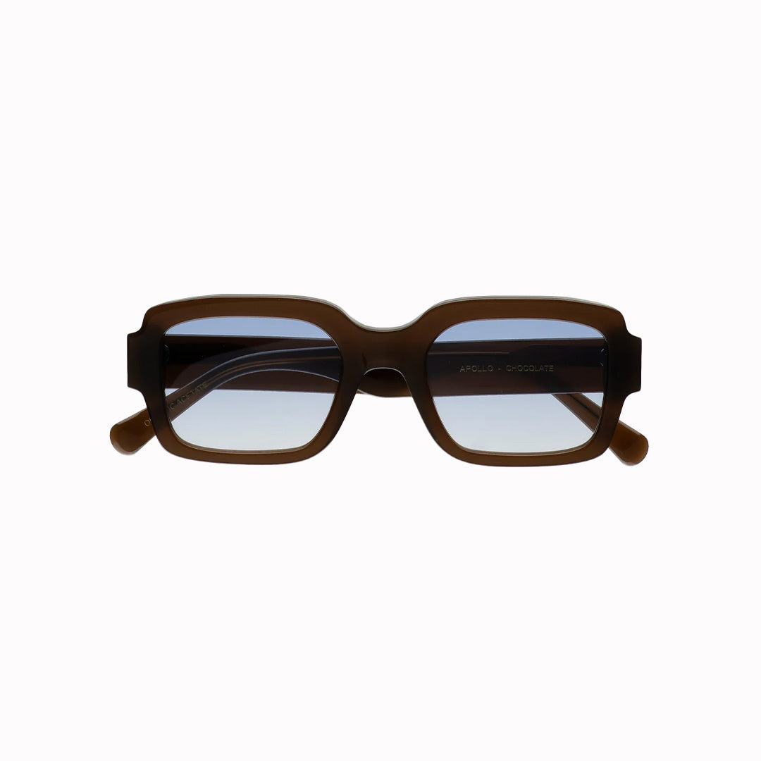 Monokel Eyewear - Apollo Sunglasses | Chocolate / Blue Gradient Lens ...
