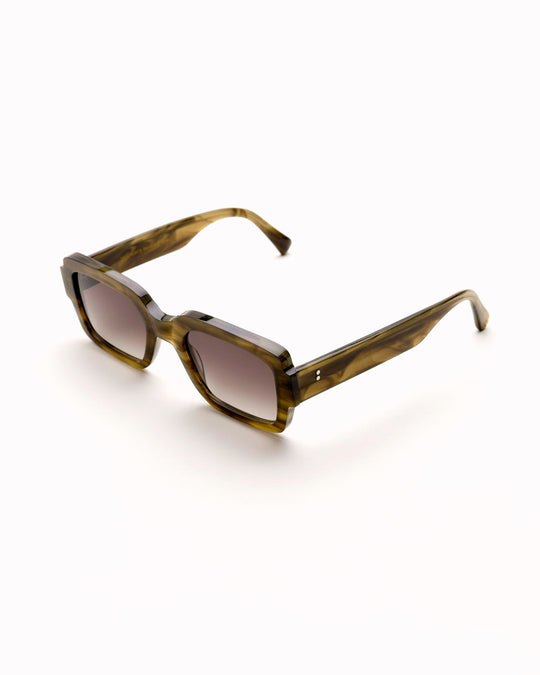 Apollo | Sunglasses | Green Demi / Grey Gradient Lens