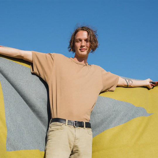 Merino Wool Army Blanket | Bibbulmun Grey/Yellow