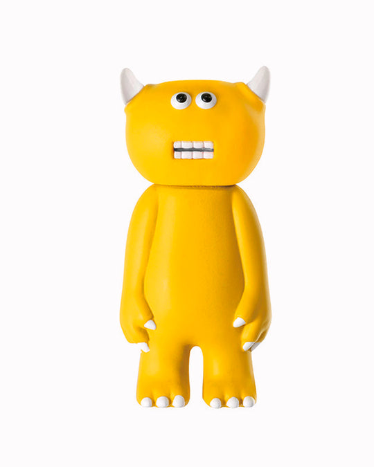 The Yellow Figure Collection brings ASAYOSHI.’s brilliantly odd, pop-coloured characters to the blind box, complete with tiny horns and gawky expressions.