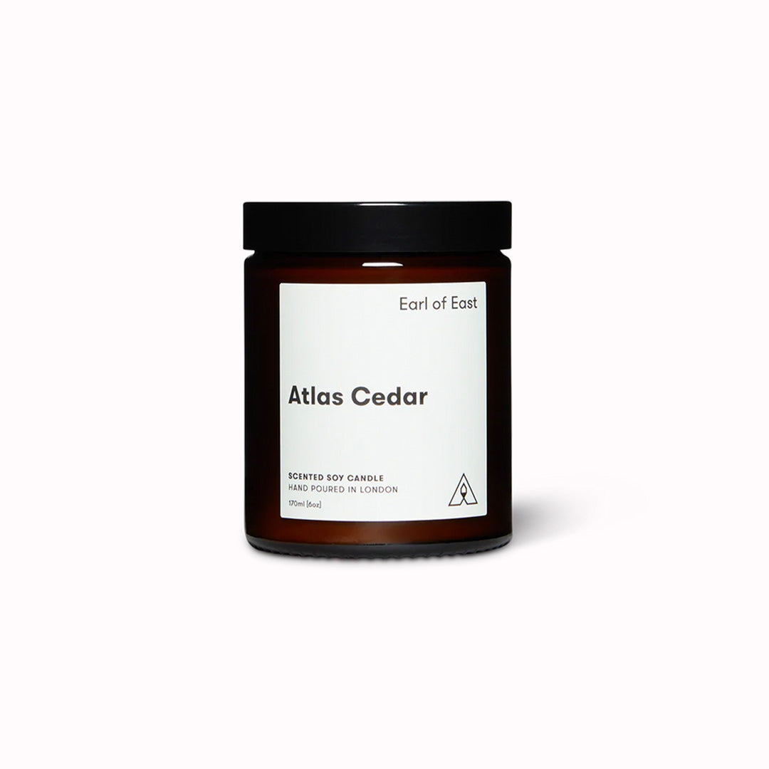 Atlas Cedar candle by Earl of East is a premium scented candle that will fill your home with a warm and earthy aroma. This candle is inspired by the remote mountains of Marrakesh, where cedar wood, olive leaf and white musk create a unique and soothing blend.