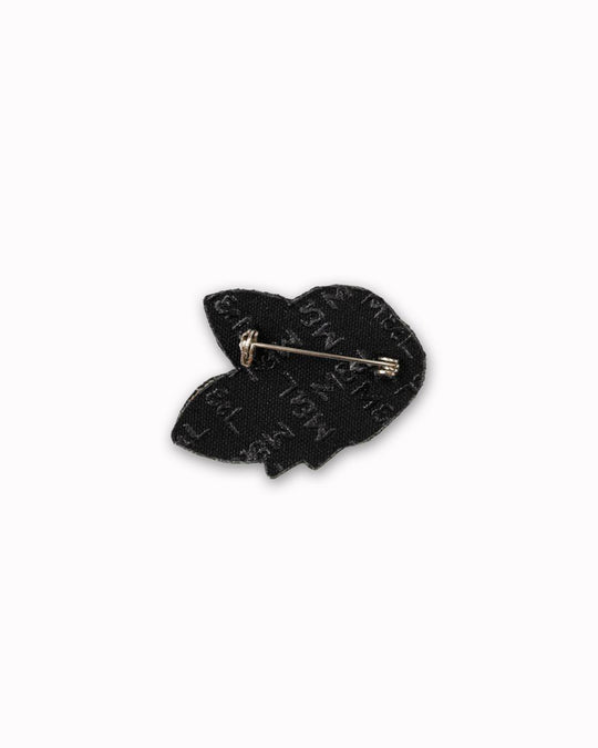 Make a statement with this beautiful August's Rose hand embroidered decorative lapel pin by Paris based Macon et Lesquoy