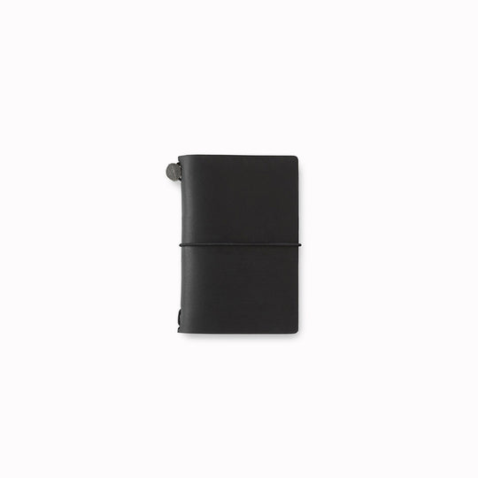 Traveler's Card Size Notebook - 20th Anniversary | Black Leather