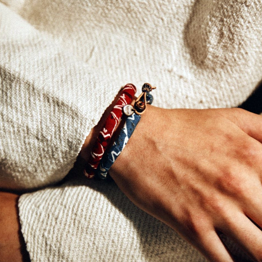 Bandana Bracelet | Black + Red