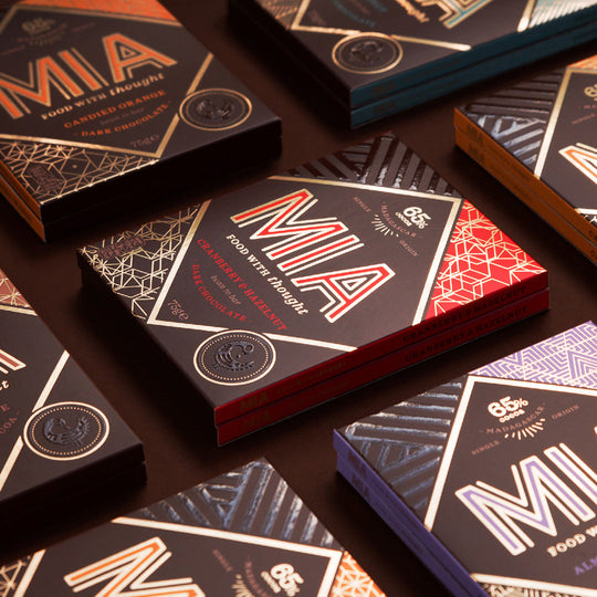 MIA Chocolate collection of various bars
