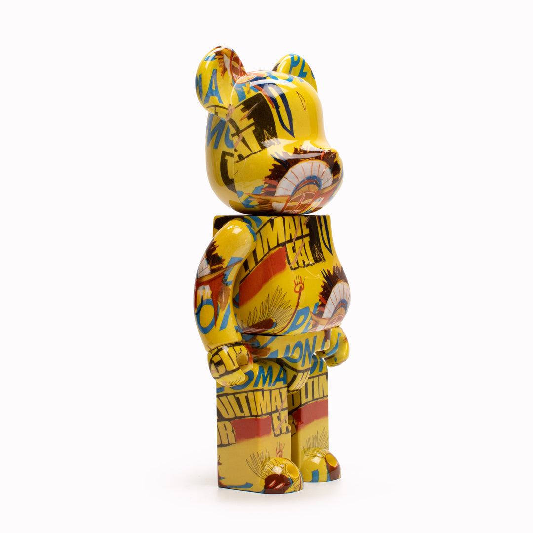 Bearbrick 400% + 100% | Designer Art Toy | Warhol x Basquiat