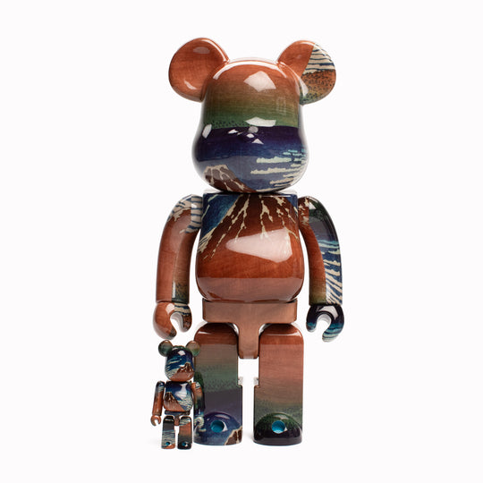 Bearbrick 400% + 100% | Designer Art Toy | Hokusai