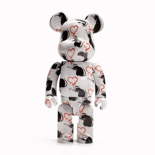 Bearbrick 400% + 100% | Designer Art Toy | Love Rat