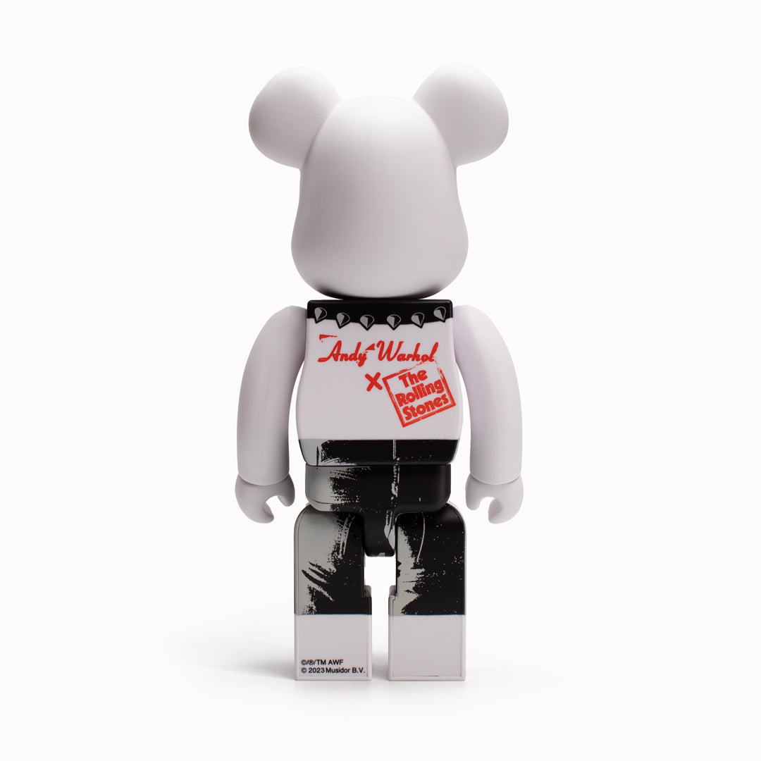 Bearbrick 400% + 100% | Designer Art Toy | Warhol x Rolling Stones