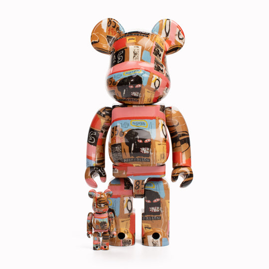 Bearbrick 400% + 100% | Designer Art Toy | Basquiat