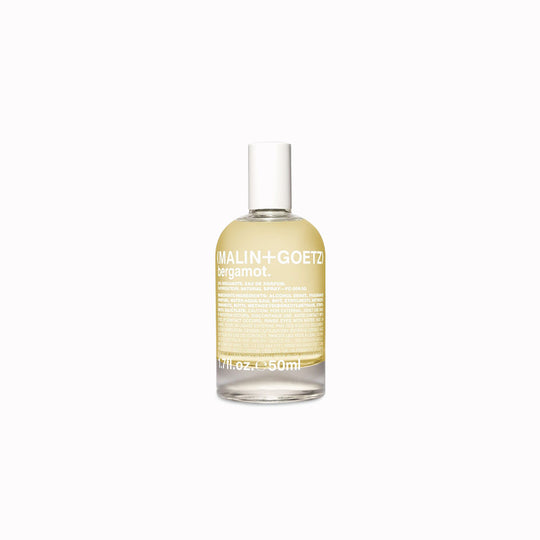 Malin + Goetz Bergamot Eau de Parfum bottle on a white background