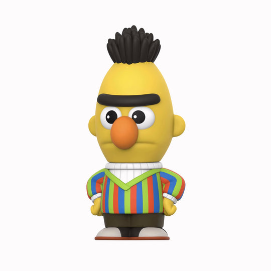Sesame St Bert - Designed for adult fans and collectors, this 12.5cm figure features his classic striped sweater and bright shoes, with a nod to nostalgic toy design.