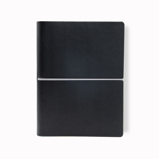 Black Horizontal Weekly Planner from Ciak | B5 with elastic closure