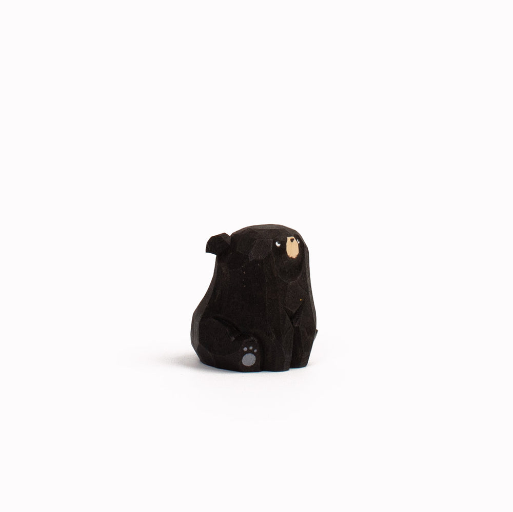 Black Bear | Handmade Wooden Animal | Small