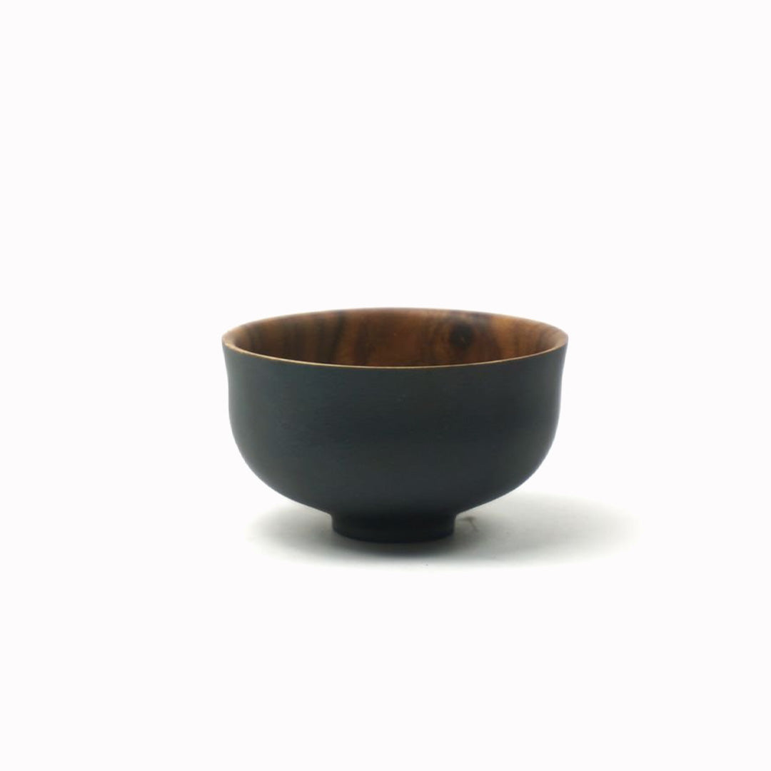 Black Wood Serving Bowl | 11cm