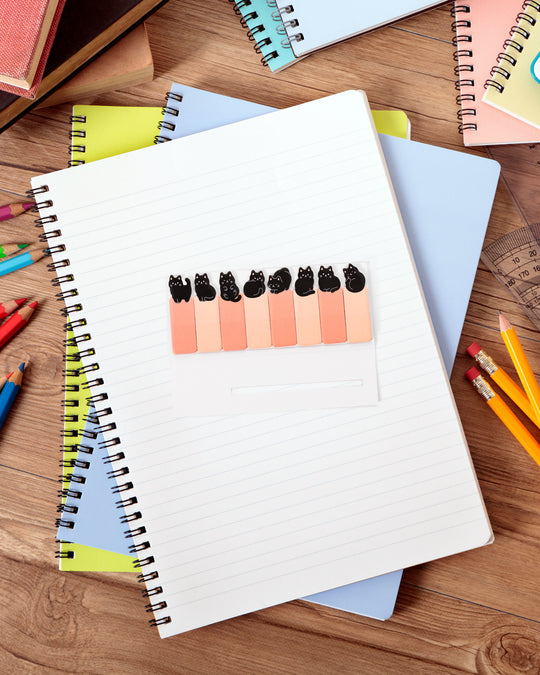 The Mind Wave Black Cat sticky marker set is both a fun and functional way to mark the pages of your notebook.