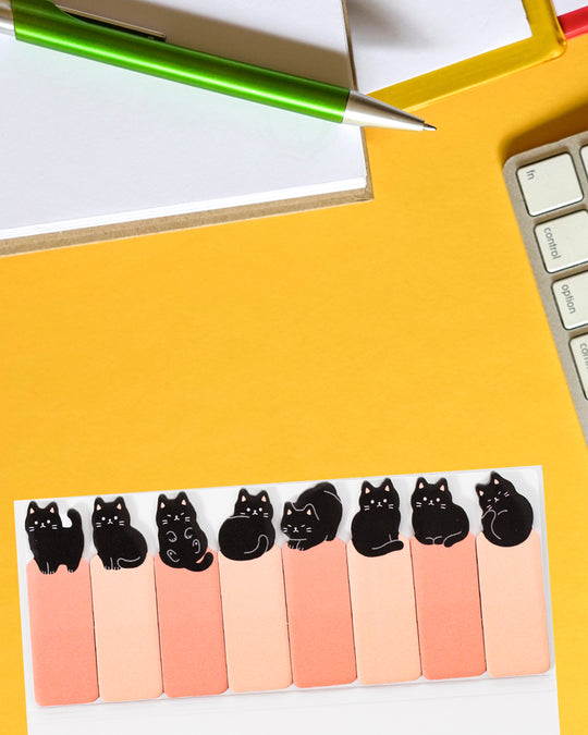The Mind Wave Black Cat sticky marker set is both a fun and functional way to mark the pages of your notebook.