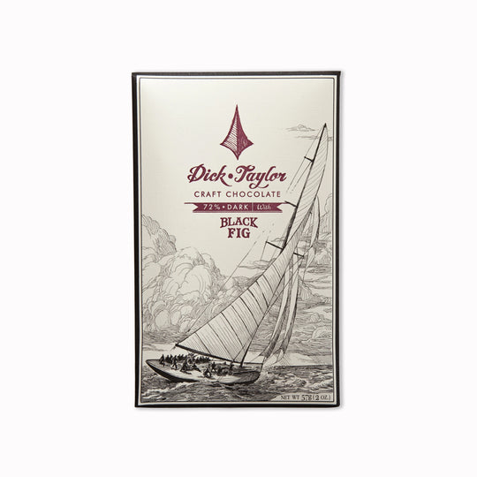 Bean-to-bar 72% dark chocolate with chewy Black Mission figs, crafted in small batches using single-origin cacao.
