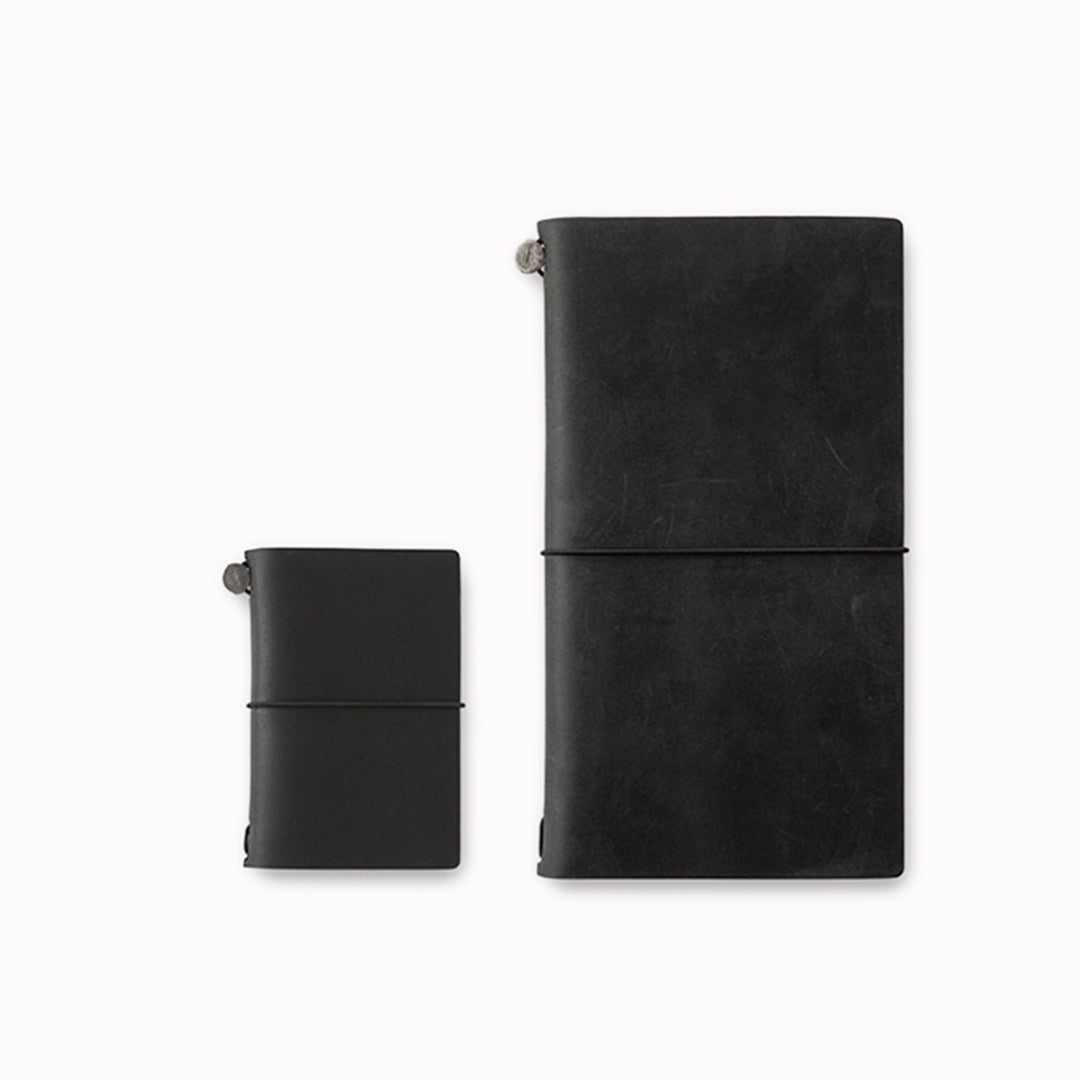 Traveler's Card Size Notebook - 20th Anniversary | Black Leather
