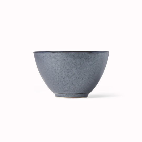 A small deep bowl made from 'Minoyaki' porcelain to mix and match with other pieces from the Black Pearl tableware collection.