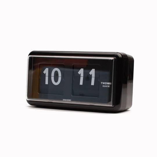 Flip Desk Clock | Black