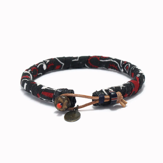 Bandana Bracelet | Black + Red