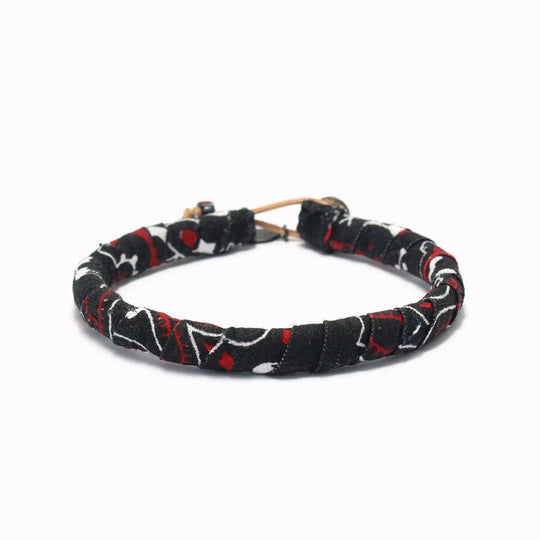 Bandana Bracelet | Black + Red